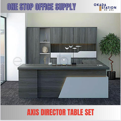 DIRECTOR TABLE SET -AXIS SERIES / BOSS TABLE SET / EXECUTIVE TABLE SET / OFFICE TABLE / DIRECTOR TABLE / TABLE