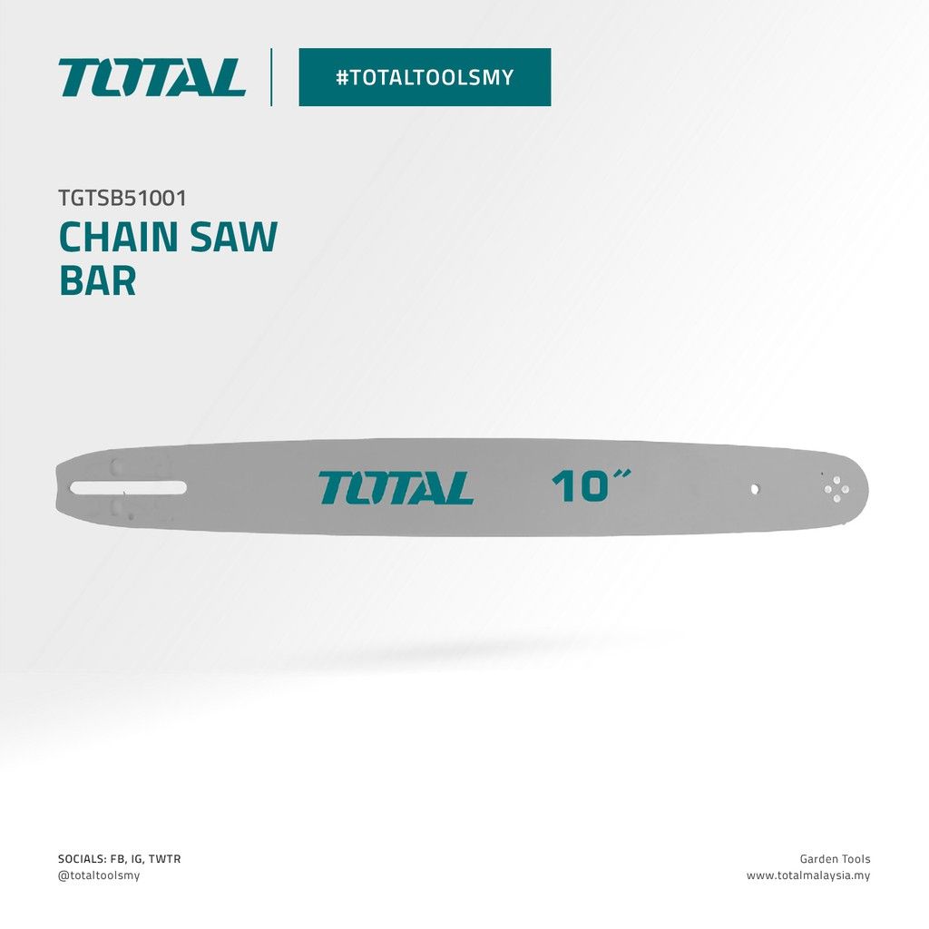 TOTAL TGTSB51001 CHAIN SAW BAR (LENGTH 10" (250MM))