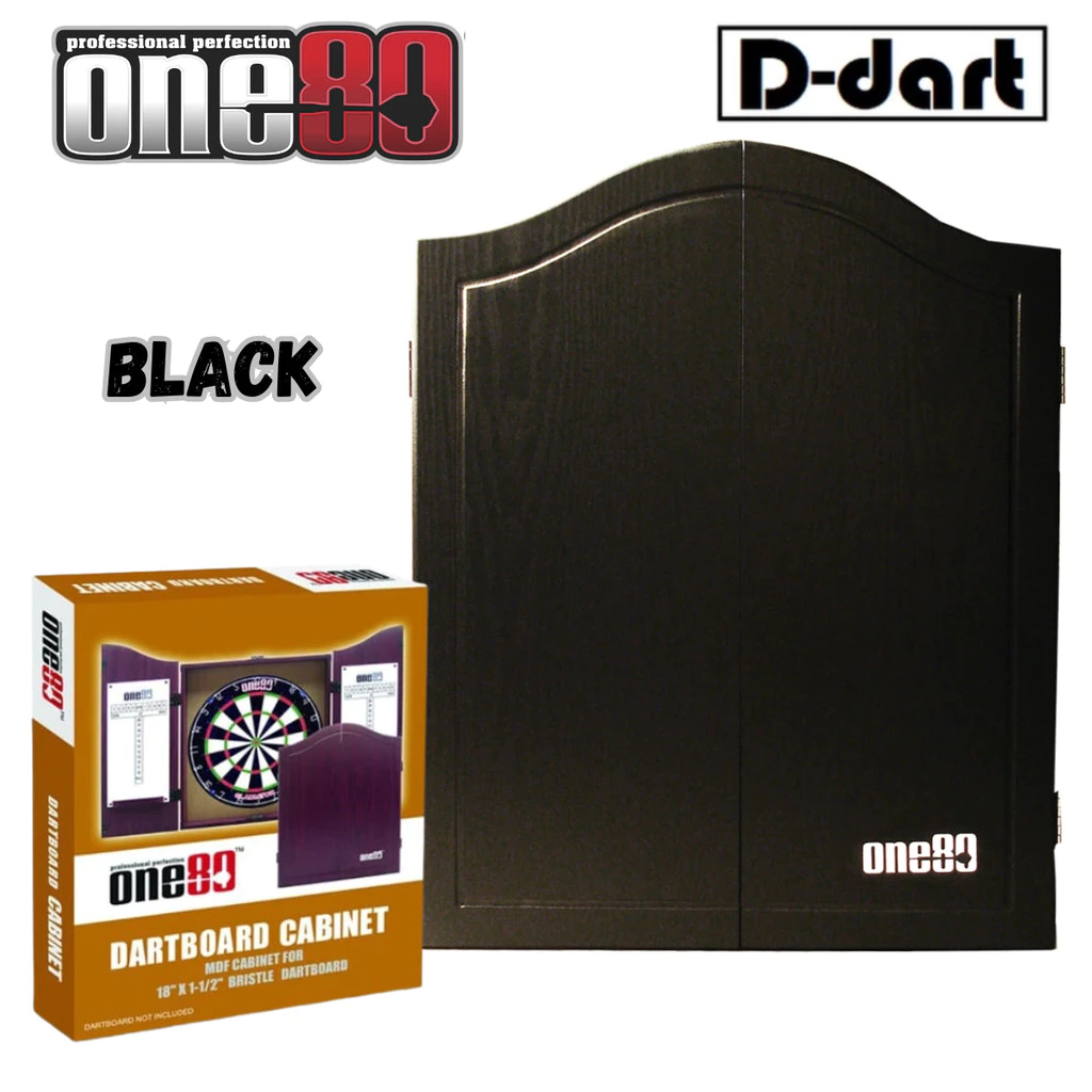 ONE80 Steel DartBoard Cabinet - MDF Dartboard Cabinet