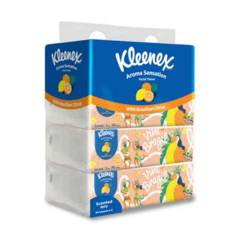 12x4x90s Kleenex Citrus SB 3PLY (85031B)