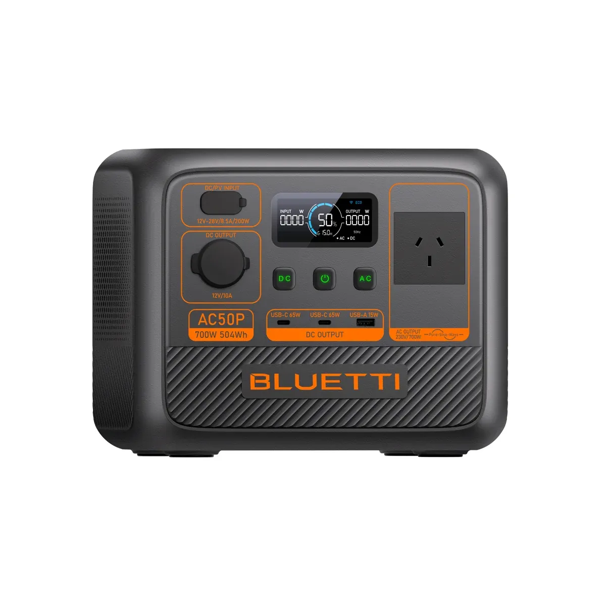 BLUETTI AC50P 504Wh | 700W  Smart Power, Max Runtime