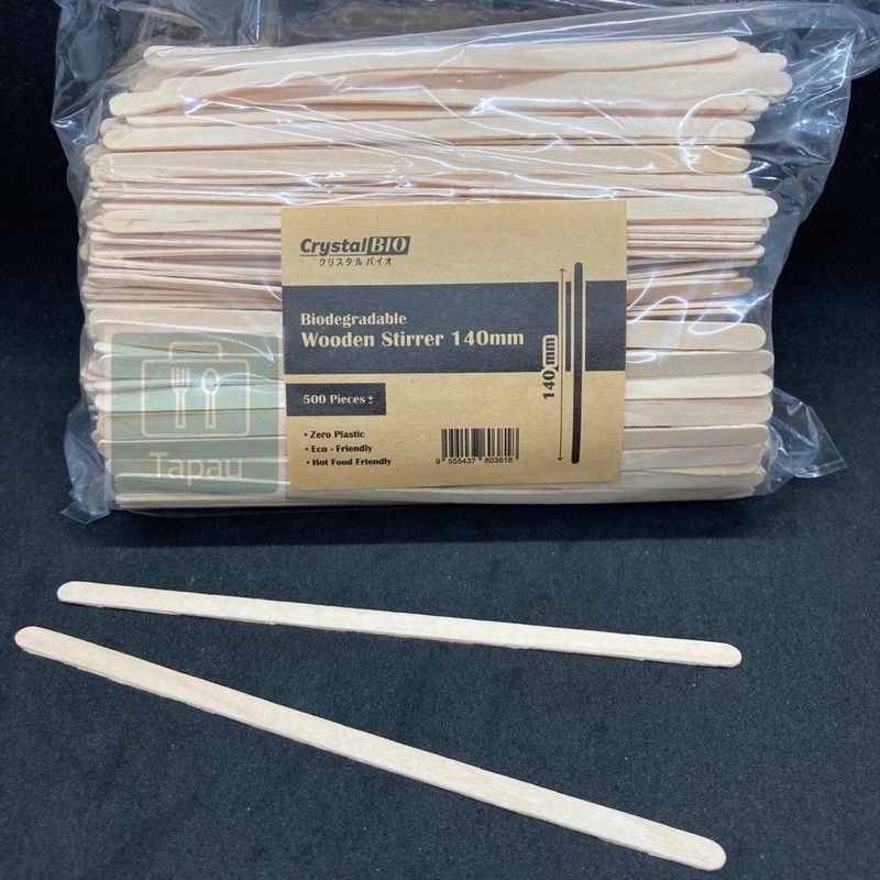 STIRRER WOODEN 14CM / COFFEE STIRRER [ 500PCS ]