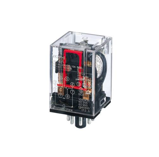 YOSHINE MK2P-N 10A/250VAC GENERAL-PURPOSE RELAY 8P DPDT C/W LED INDICATOR