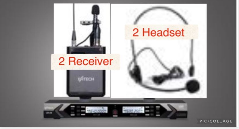 EZTECH UR-68 Wireless (2 HeadSet + 2 Receiver)