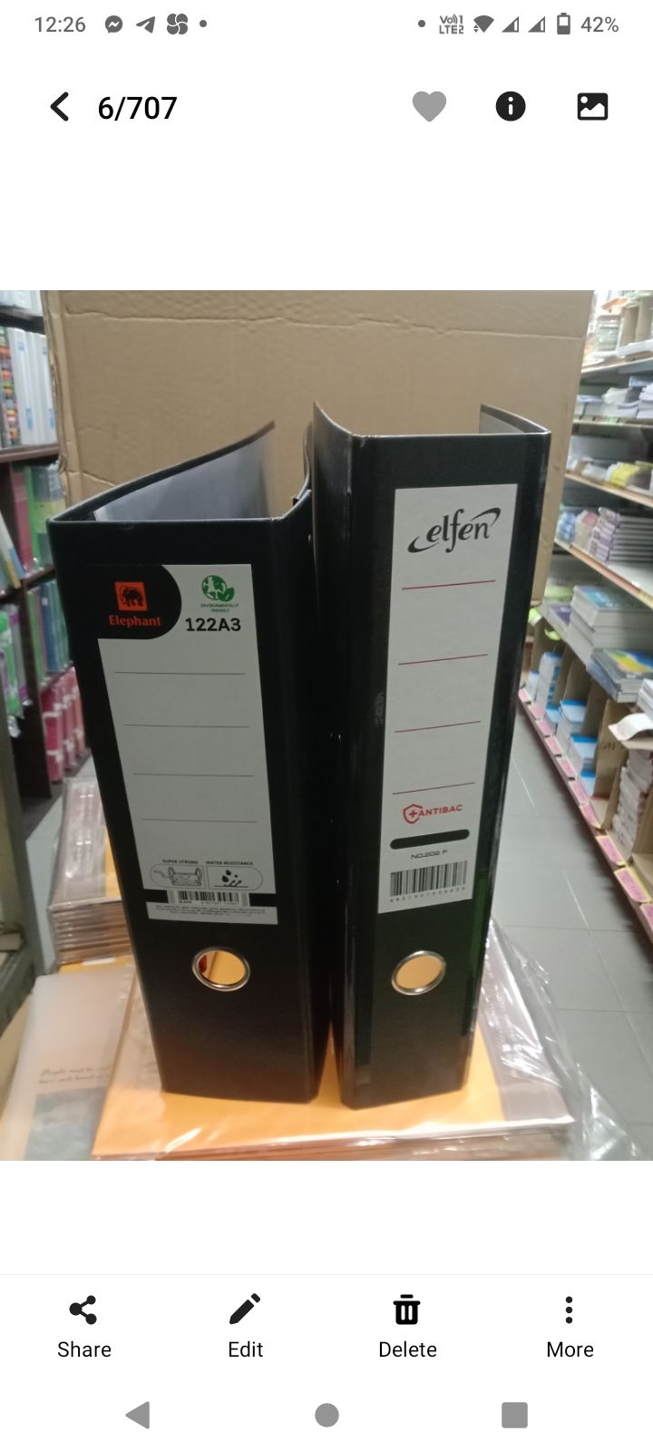 Elephant Oblong A3 3" arch file