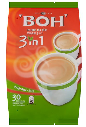 BOH 3 IN 1 INSTANT TEA MIX 30S