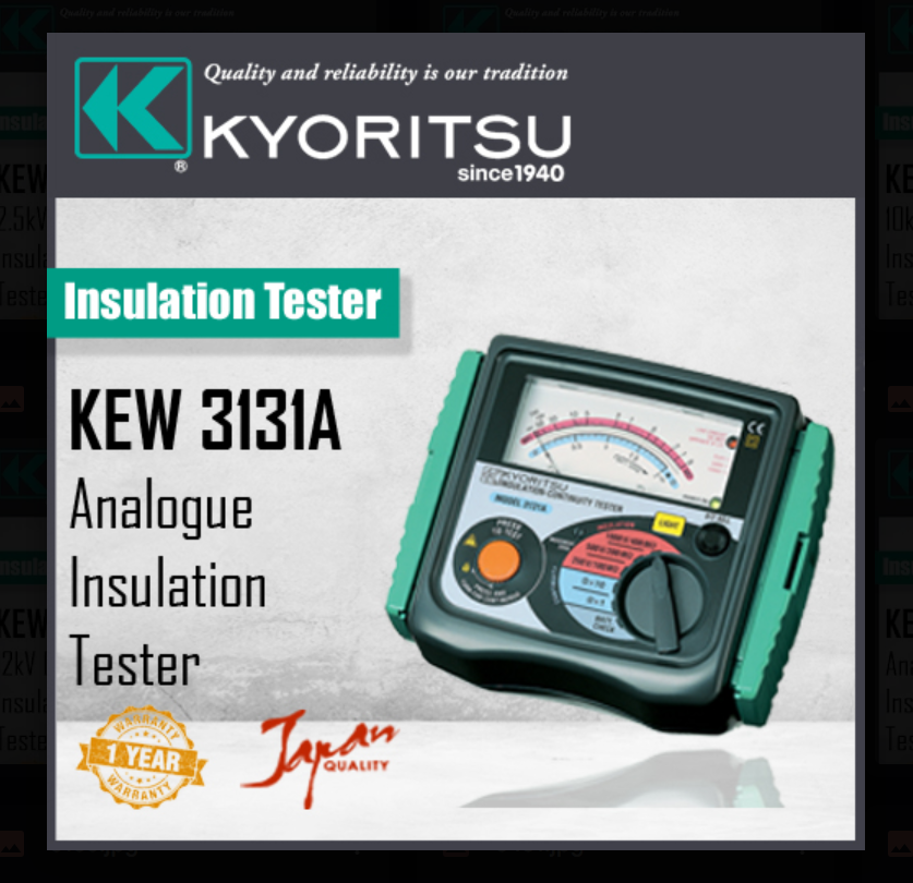 KYORITSU 3131A ANALOGUE INSULATION/