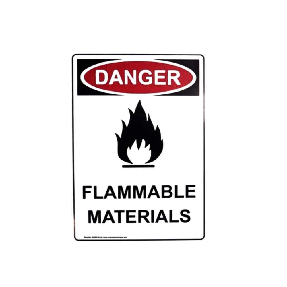 OEM Flammable Materials Signage Acrylic Size A4