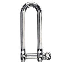 Others *LONG TYPE D SHACKLE. STAINLESS STEEL - 4 MM