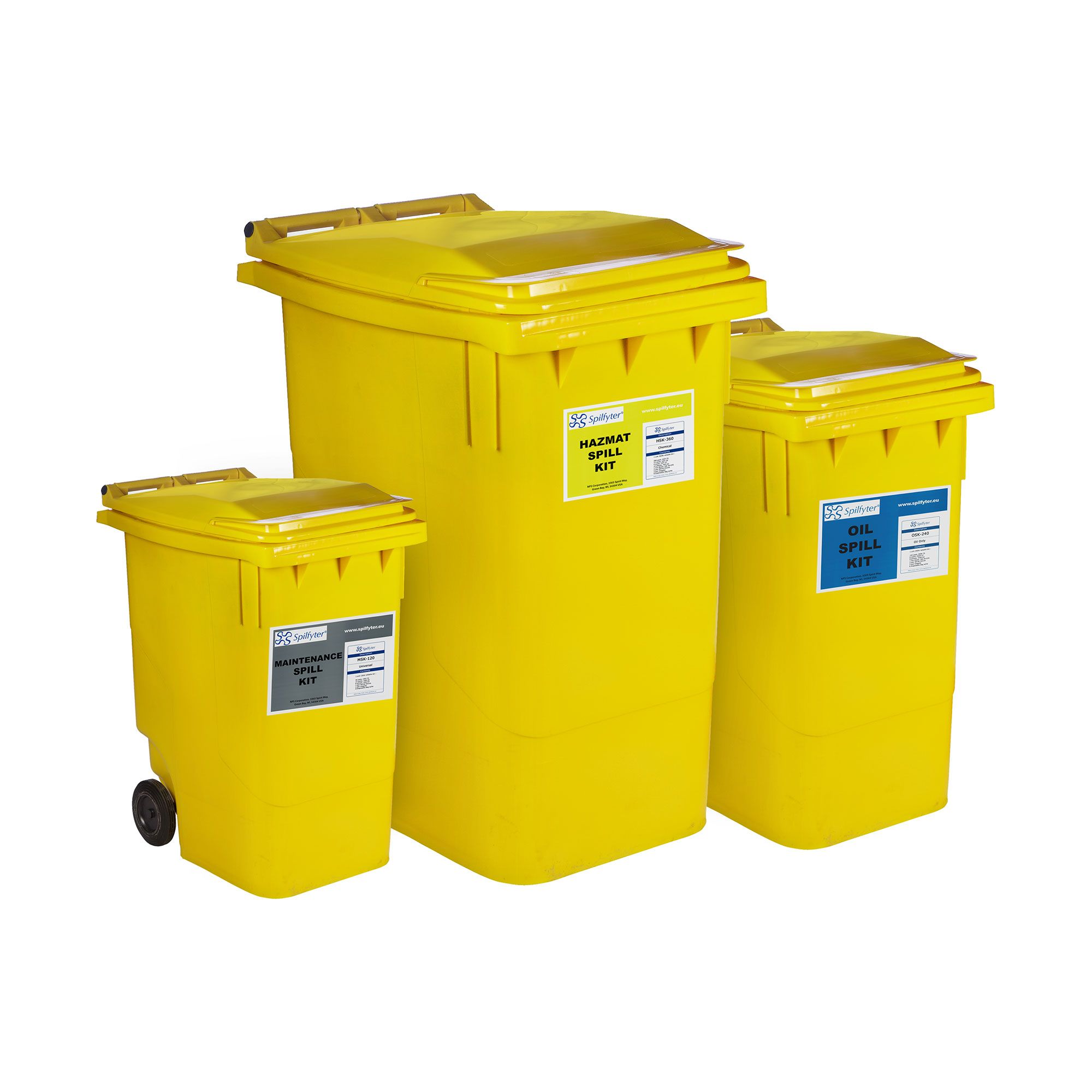 Spilfyter Wheelie Bin Spill Kit 120L (EMPTY) - 1 Bin