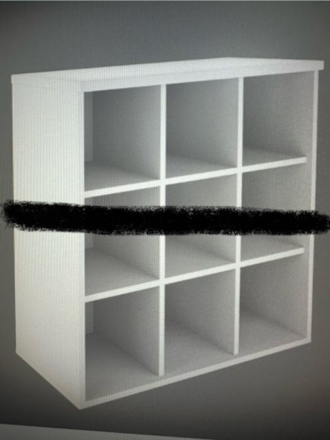 White Office Pigeon Holes Cabinet OFH820 (9 Hole)