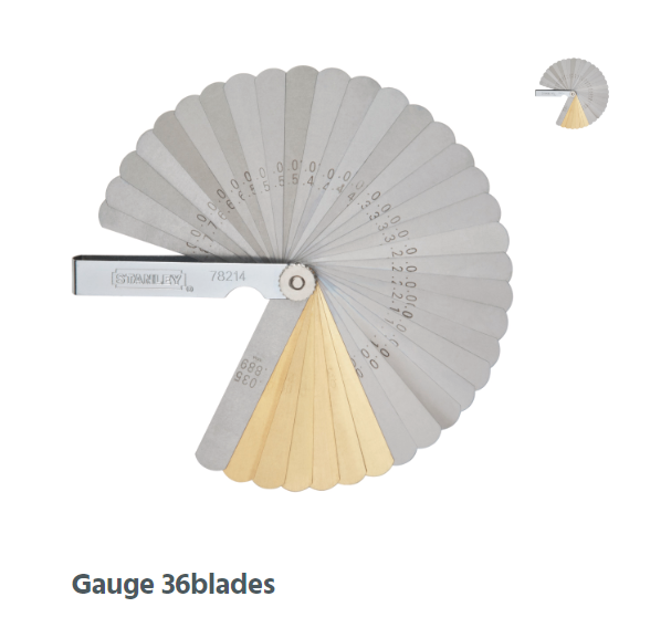 STANLEY COMBINATION FEELER GAUGE 36BLADES
