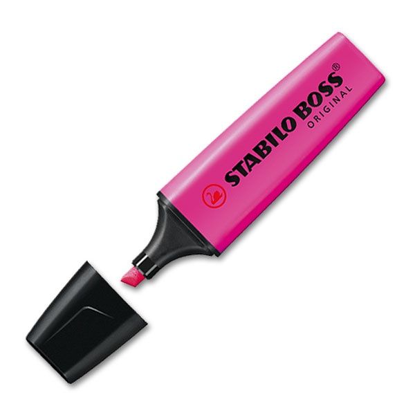 STABILO BOSS FLUORESCENT HIGHLIGHTER 0.4MM (PINK)