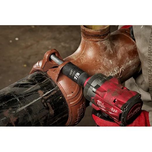 MILWAUKEE AUTOMOTIVE 6PT HEX 1/2'' DRIVE IMPACT SOCKET WRENCH KIT 14PCS SET 10MM TO 27MM (49-66-7013)