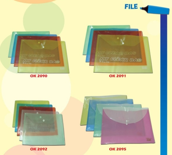 OKADA F4 Clear Document Bag /Okada /Document HOLDERR / DOCUMENT CASE /Okada F4 Clear Document Bag