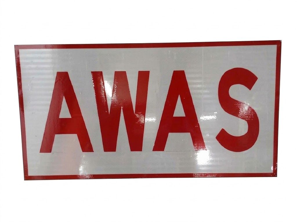 Sticker Awas 11.2cm X 9.9CM