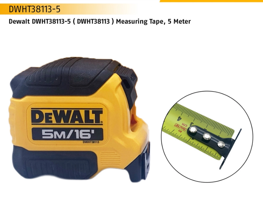 DEWALT DWHT38113-5 ( DWHT38113 ) MEASURING TAPE, 5 METER