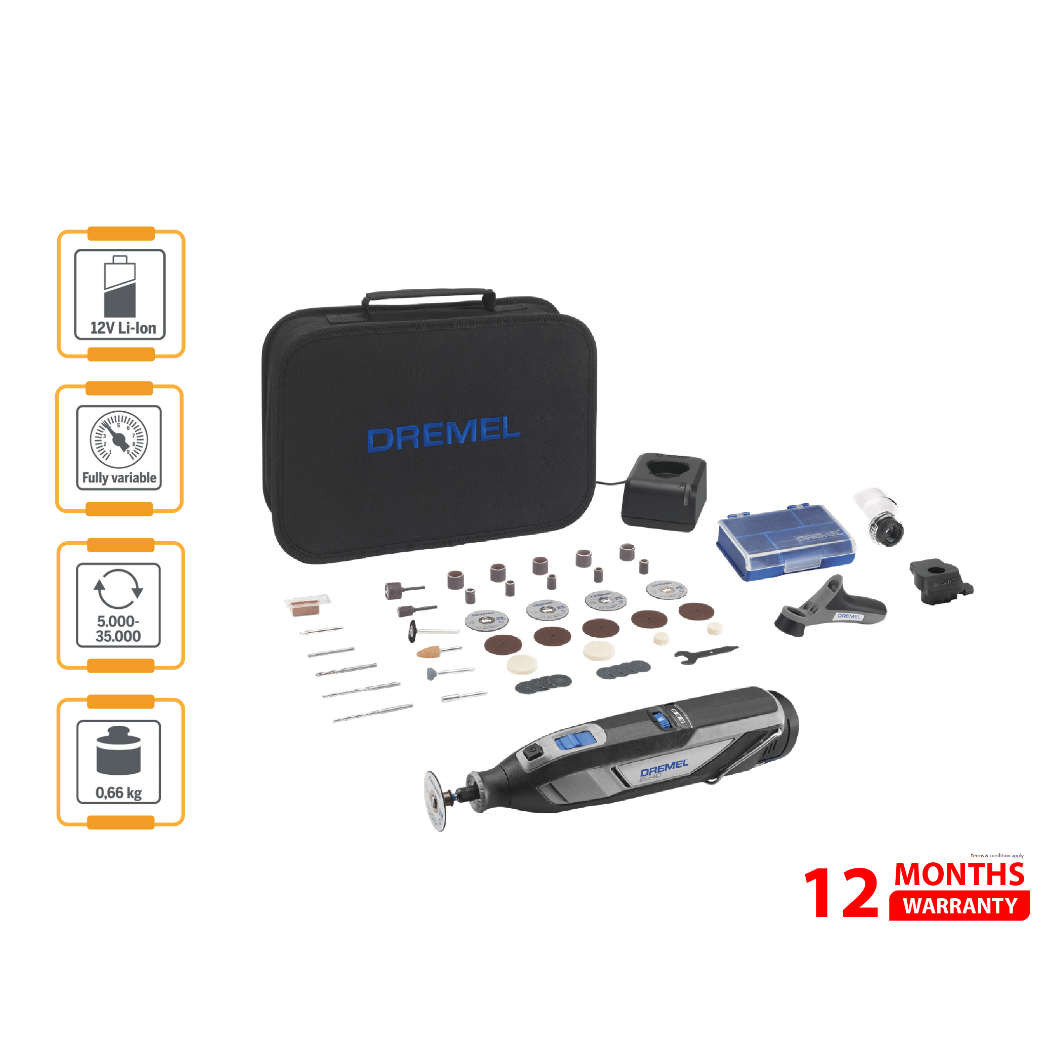 DREMEL 8240-3/45 12V Cordless Rotary Tool
