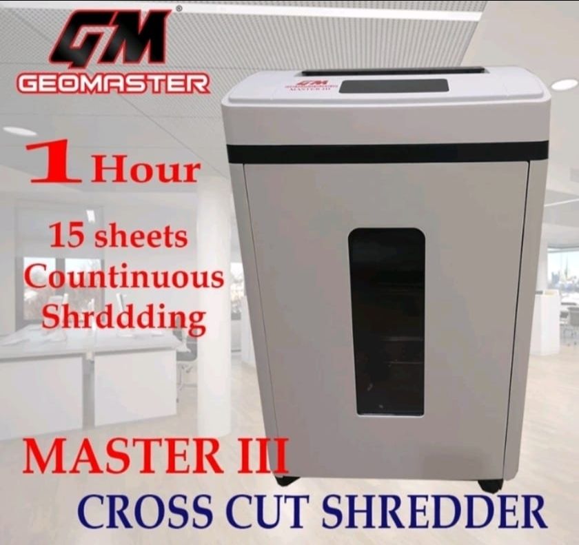 Geomaster Heavyduty Geomaster Paper Shredder Cross Card Shredder