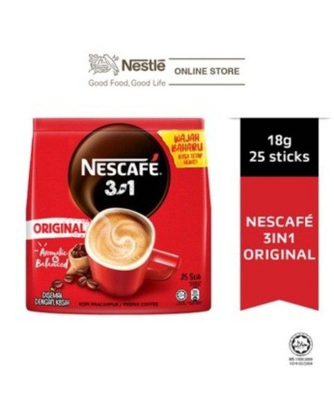 Nescafe 3 in 1 original (25 stik)