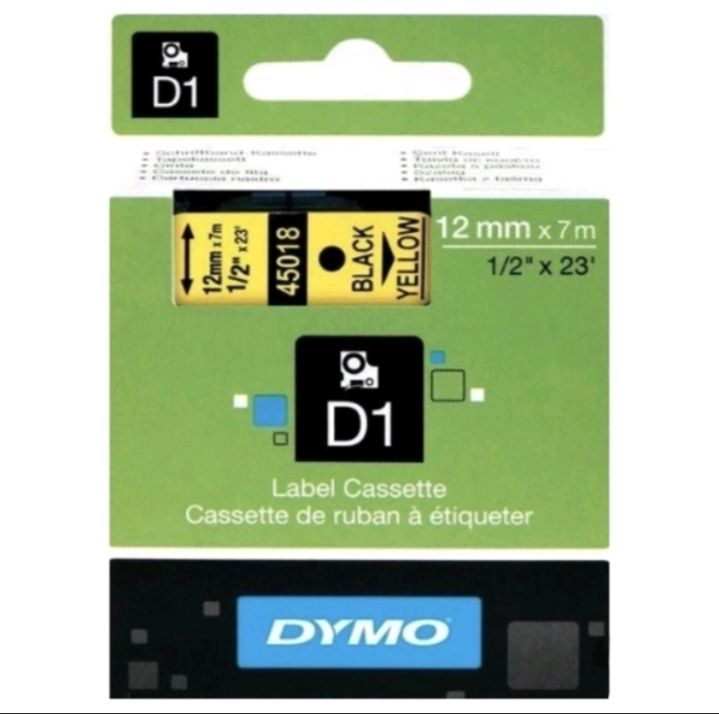 DYMO LABELLING CASSETTE 12 MM X 7 M