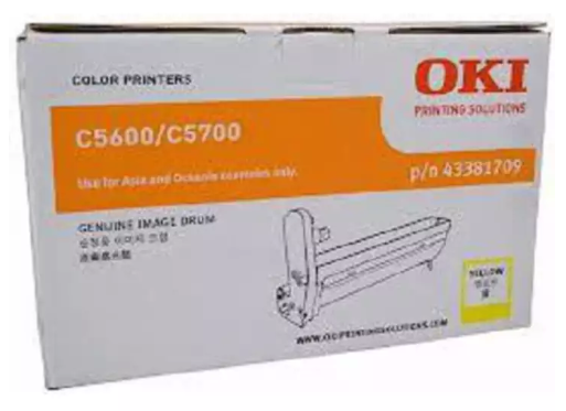 OKI Image Drum C5600 C5700 43381709 Yellow