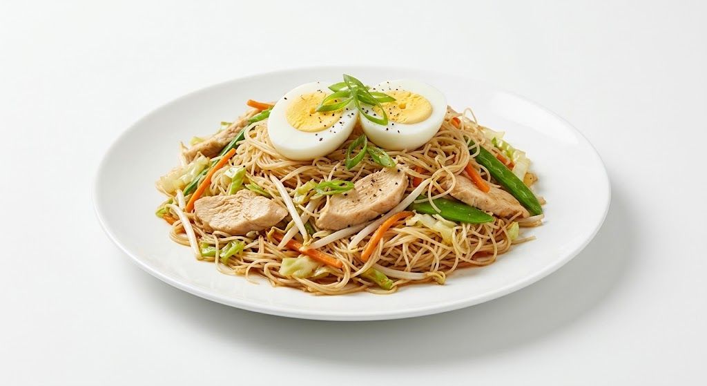 Vegetable Vermicelli with Chicken Breast + 1 Hard Boiled Egg