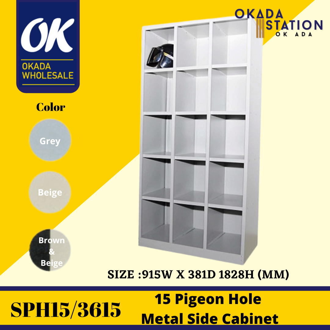 Full Height 15 Pigeon Hole Cabinet SPH15/3615 Full Height 15 Pigeon Hole Cabinet / Full Height Cabinet / Cabinet / Metal Cabinet / 15 Pigeon Hole / Pigeon Hole Cabinet / 15 Hole Cabinet / Full Height Pigeon Hole / Steel Cabinet