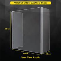 Acrylic Shield Sneeze Guard Protector/Acrylic Protector Shield/Acrylic Distancing Divider 5.0