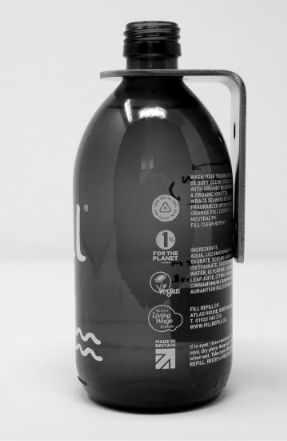 Refill Bottle with Wall-Mount Bracket (Empty)