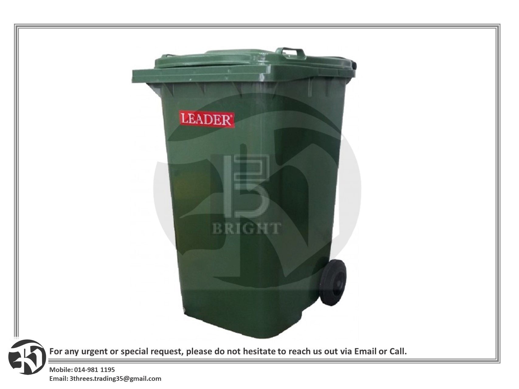 MOBILE GARBAGE BIN 360L