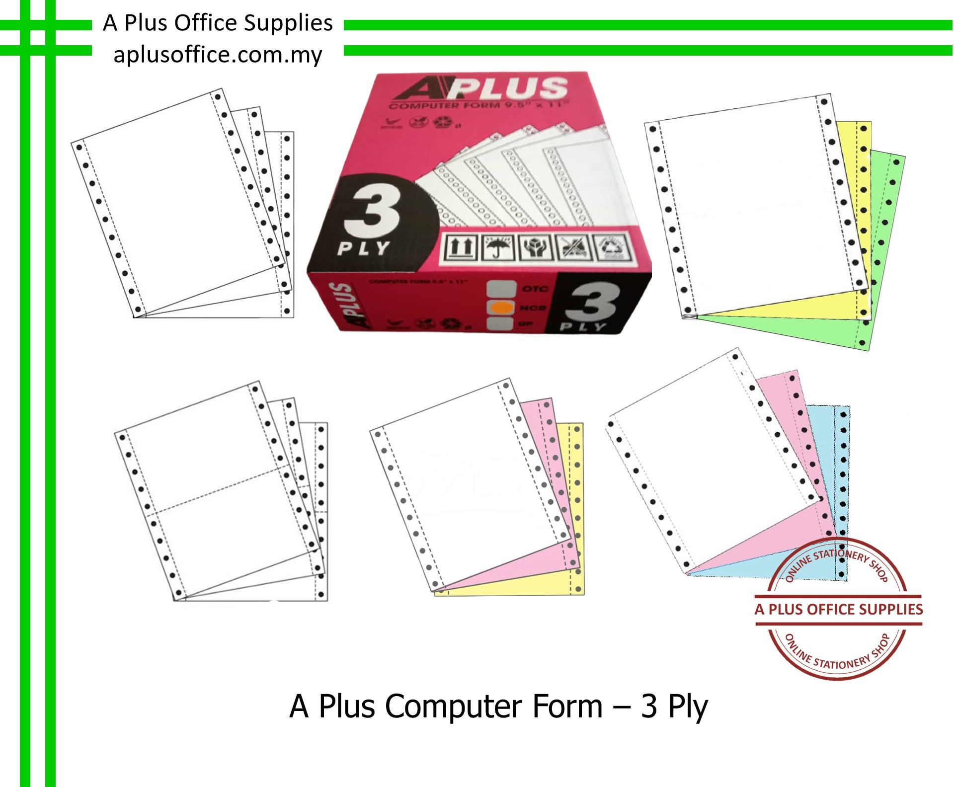 A PLUS Computer Form - 3 Ply