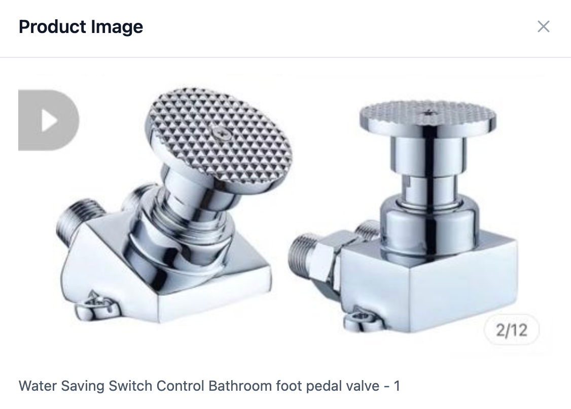 Water Saving Switch Control Bathroom Foot Pedal Valve