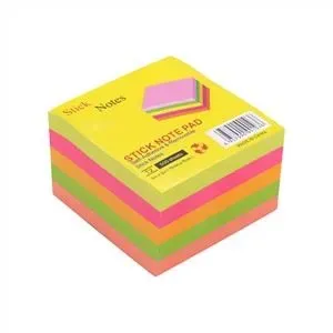 Dingli JT-3 3" x 3" Sticky Note Cube (5 Colours) (400 Sheets)