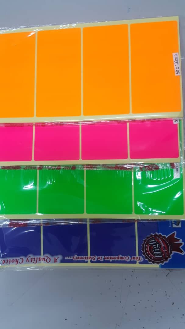 Florecence sticker - 50mm x 100mm