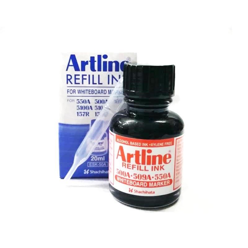 Artline Whiteboard Marker Refill 20cc Black
