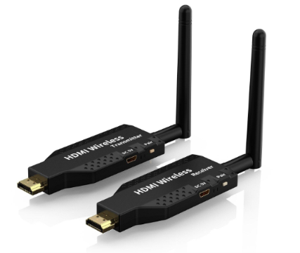 50m 5G 4K Wireless HDMI Audio Video Transmitter and Receiver HDMI Extender Adapter Dongle for Laptop PC To TV Monitor Projector