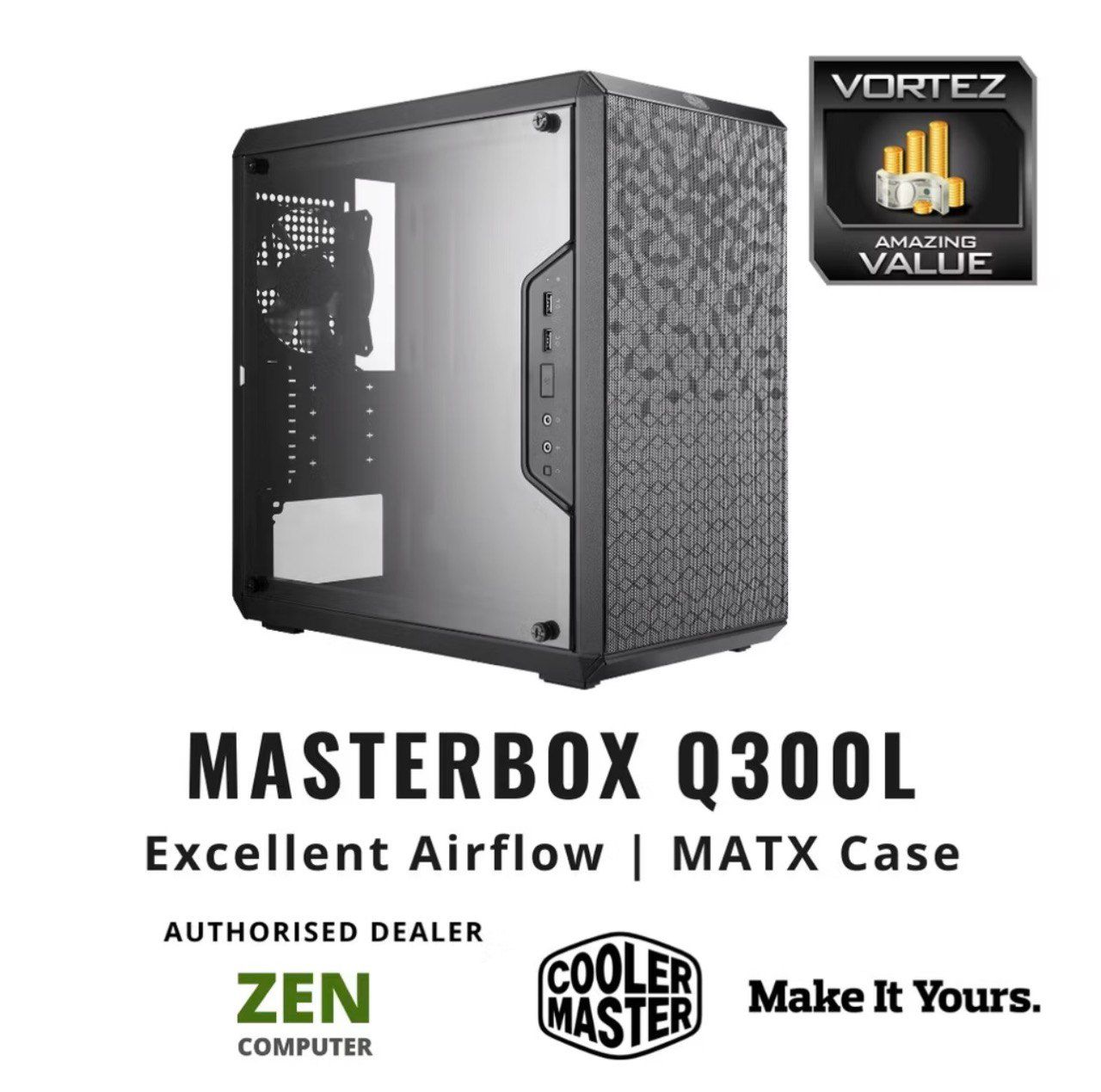 Cooler Master MasterBox Q300L Micro ATX Case