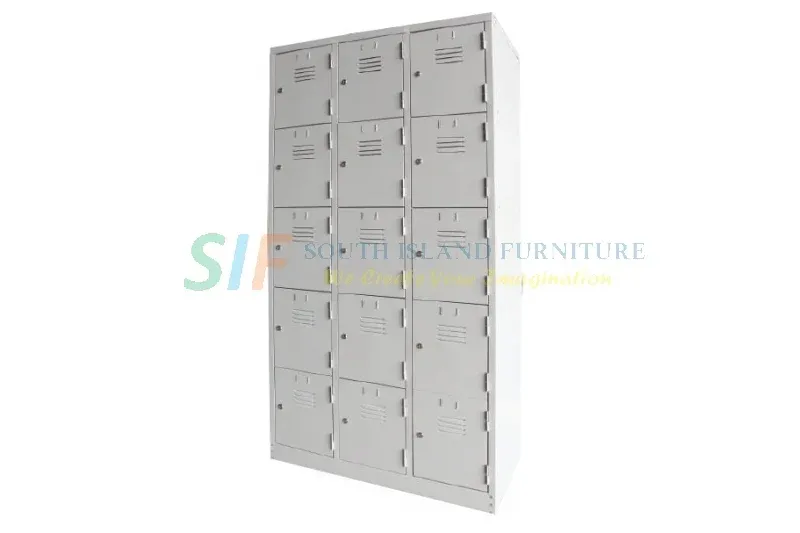 STEEL MULTIPLE LOCKER 15 COMPARTMENT (1143W x 457D x 1828H mm)
