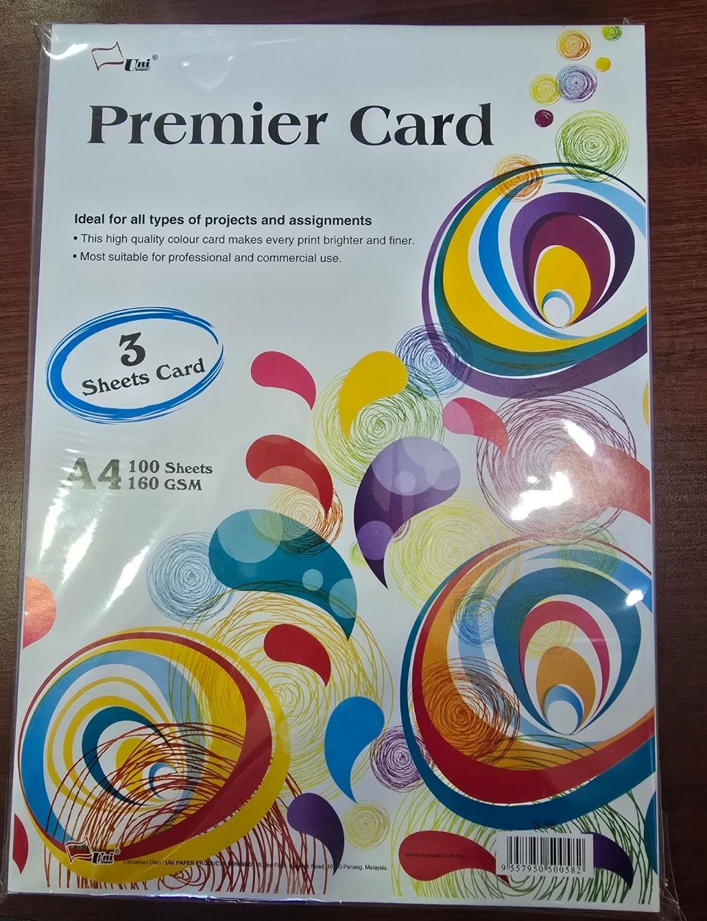 Card 3 Sheet Card 160gsm