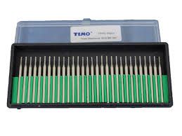 Temo 30pc Diamond Coated Burr Set - 3mm Shank