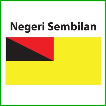 Negeri Sembilan Flag / Flag / N9 / Nylon / 2'x4' / 3'x6' / 2'x8' / F1515 / F1519 / F1523 / Bendera Negeri Sembilan / Bendera