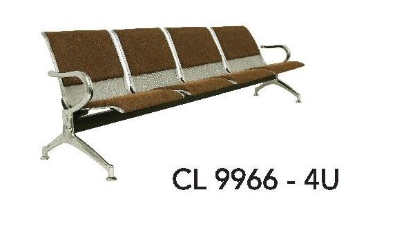 Four Seater Waiting Area Chair (PVC/FABRIC)