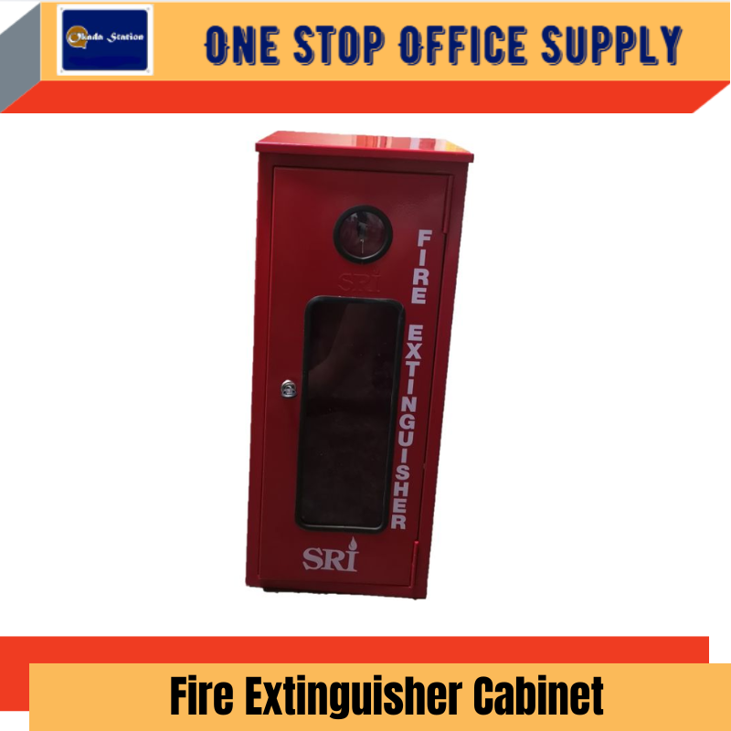 Fire Extinguisher Cabinet Kotak Almari Alat Pemadam Api bomba (RED - MERAH) [OUTDOOR UNIT WITH BACK COVER]