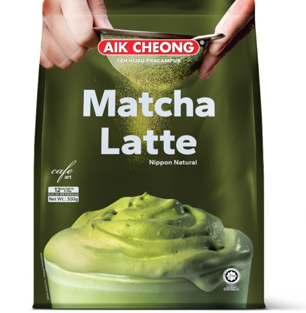 Aik Cheong Cafe Art 3 In 1 Matcha Latte 12 x 25g