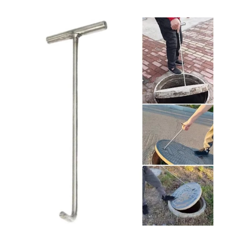 T-shaped Manhole Hook Tool 38cm x 0.8cm