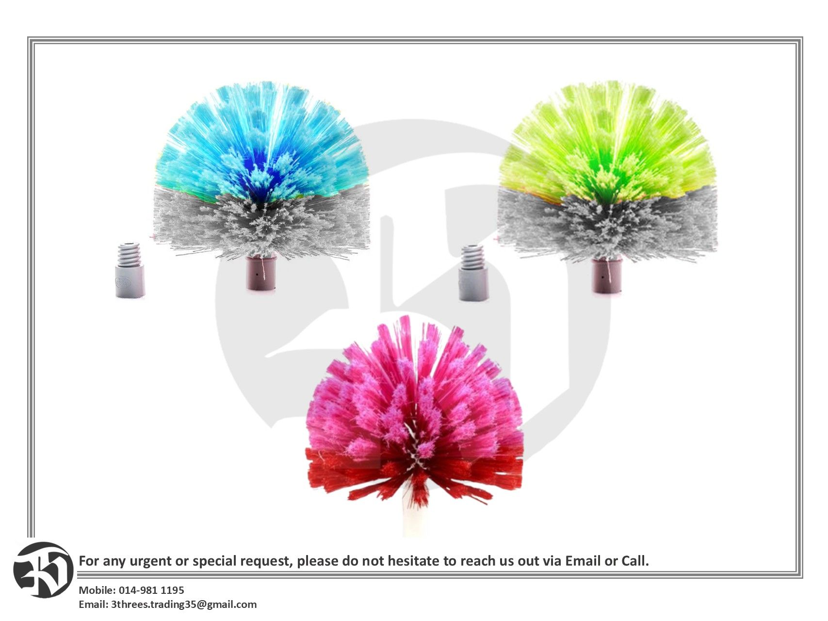 Round Cobweb Brush & Extension Pole