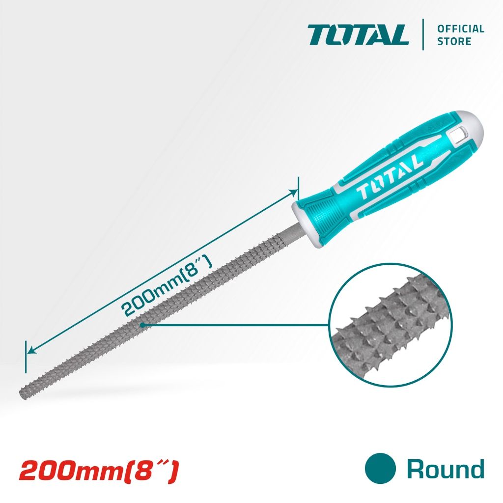 TOTAL ROUND WOOD FILE (8") THT91786