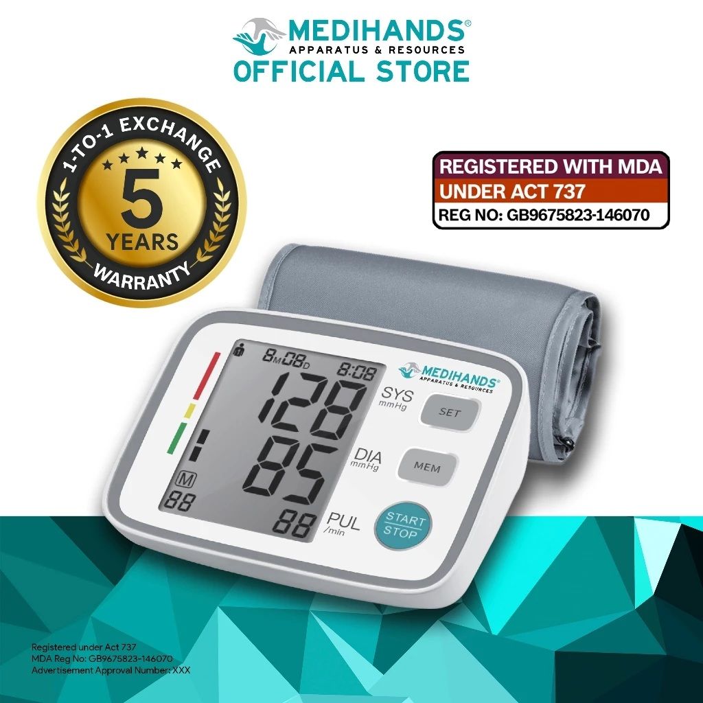 Medihands Upper Arm Electronic Blood Pressure Monitor