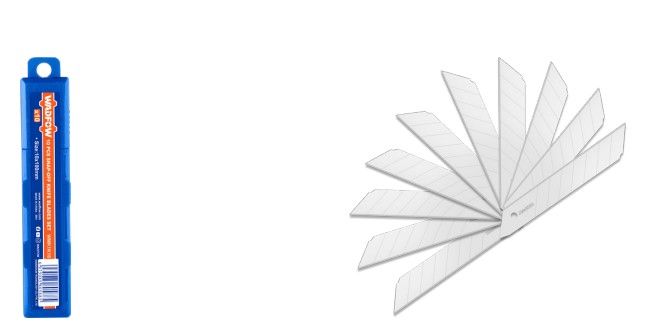 WADFOW 10 PCS SNAP-OFF BLADES SET, REPLACEMENT BLADE SIZE: 18MM * 100MM - WMK1K18